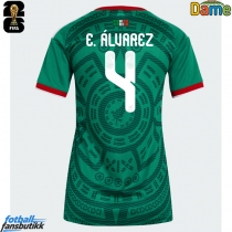 Mexico Edson Alvarez #4 Hjemmedrakt Dame EM 2024 Kortermet